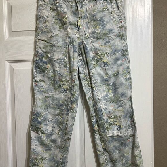 Pilcro Women's Relaxed Pants in Multicolor Pattern - Picture 2 of 7